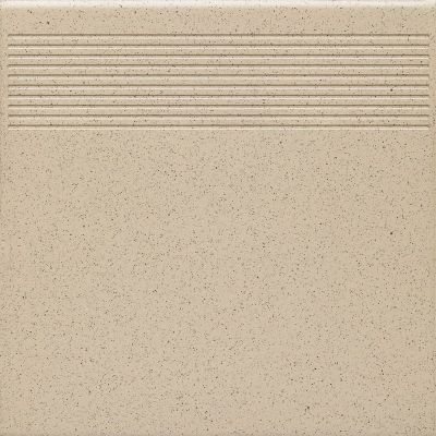 Płytki Bazo Beige Stopnica Prosta Gres Sól-Pieprz Mat.