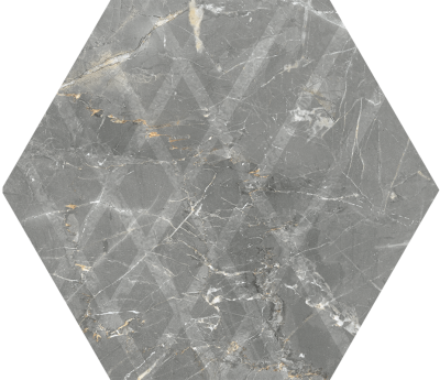 Płytki Marvelstone Light Grey Heksagon Gres Szkl. Mat.