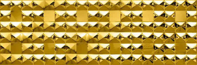 Metalico Diamante Oro Brillo 90×30