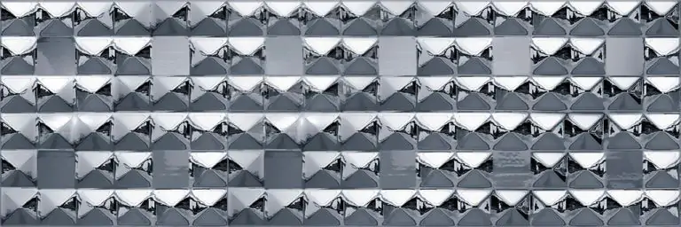 Metalico Diamante Plata Brillo 90×30
