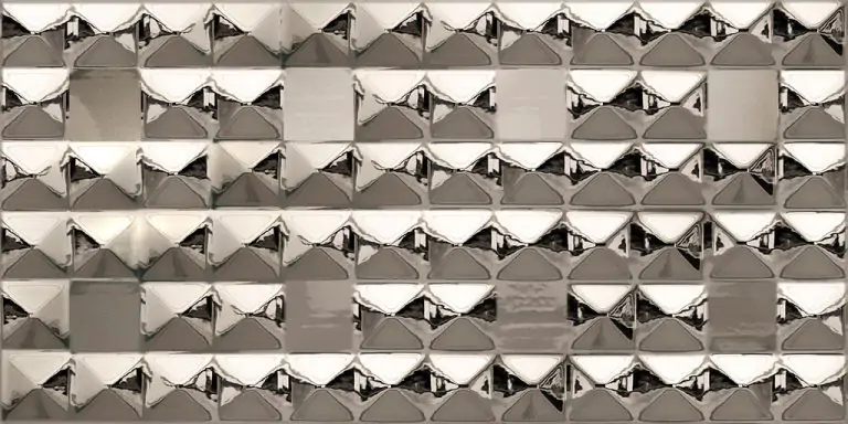 Metalico Diamond Silver Mirror 60×30