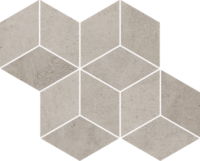 Płytki Pure City Grys Mozaika Prasowana Romb Hexagon