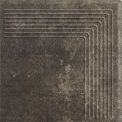 Płytki Scandiano Brown Stopnica Narożna 30X30