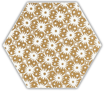 Płytki Shiny Lines Gold Heksagon Inserto D 1