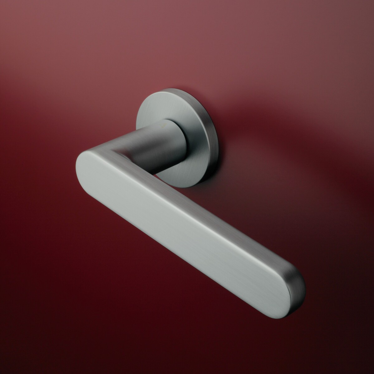 Klamka APRILE ALORA ROZETA R SLIM 7MM SC - chrom satynowy