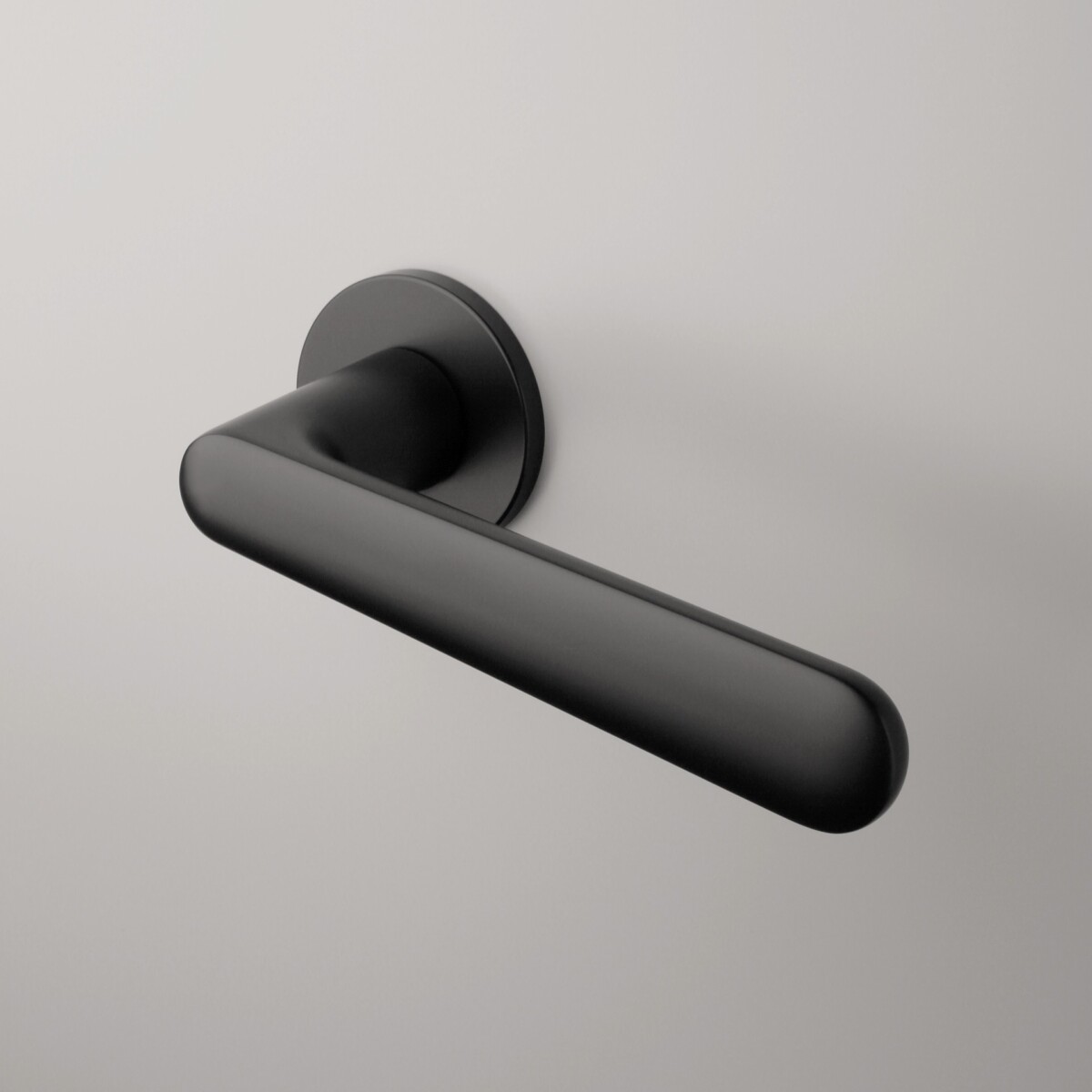 Klamka APRILE ARIA ROZETA R SUPER SLIM 5MM BK - czarny matowy