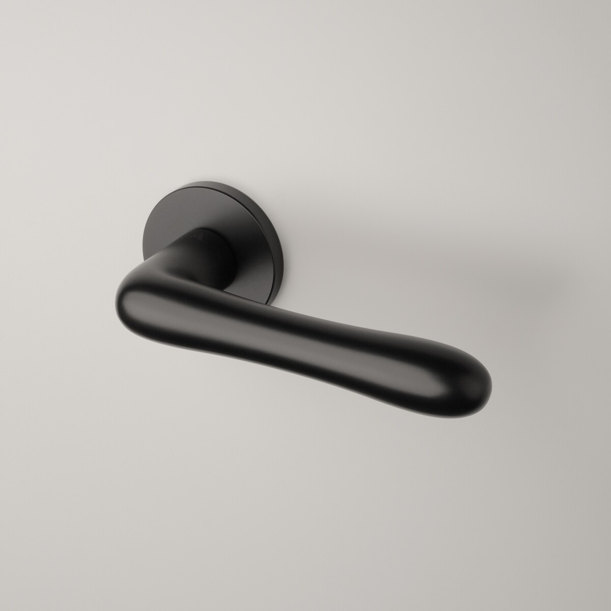 Klamka APRILE CYNIA ROZETA R SLIM 7MM BLACK - czarny matowy