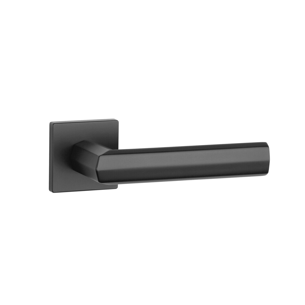 Klamka APRILE FRESIA ROZETA Q SLIM 7MM BK - czarny matowy