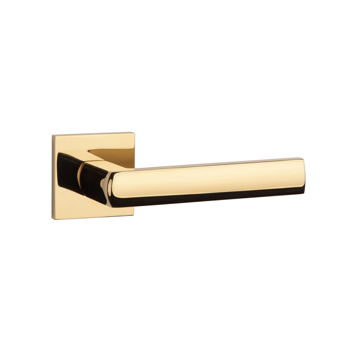 Klamka APRILE HOSTA ROZETA Q SLIM 7MM GOLD PVD - złoty polerowany PVD