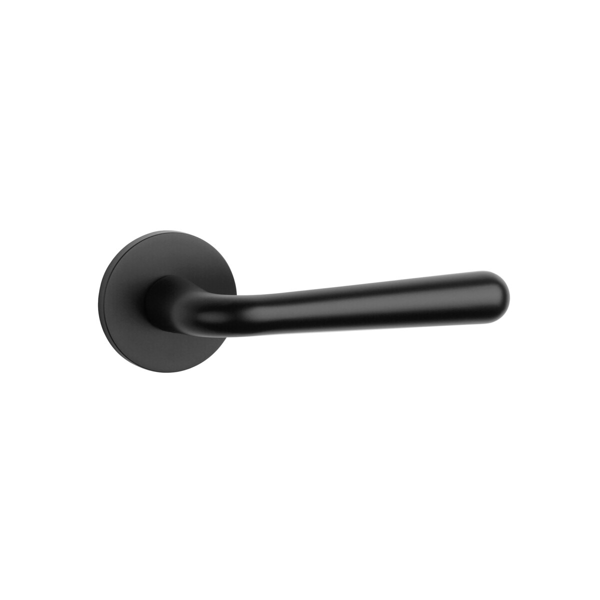Klamka APRILE IRGA ROZETA R SLIM 7MM BLACK - czarny matowy