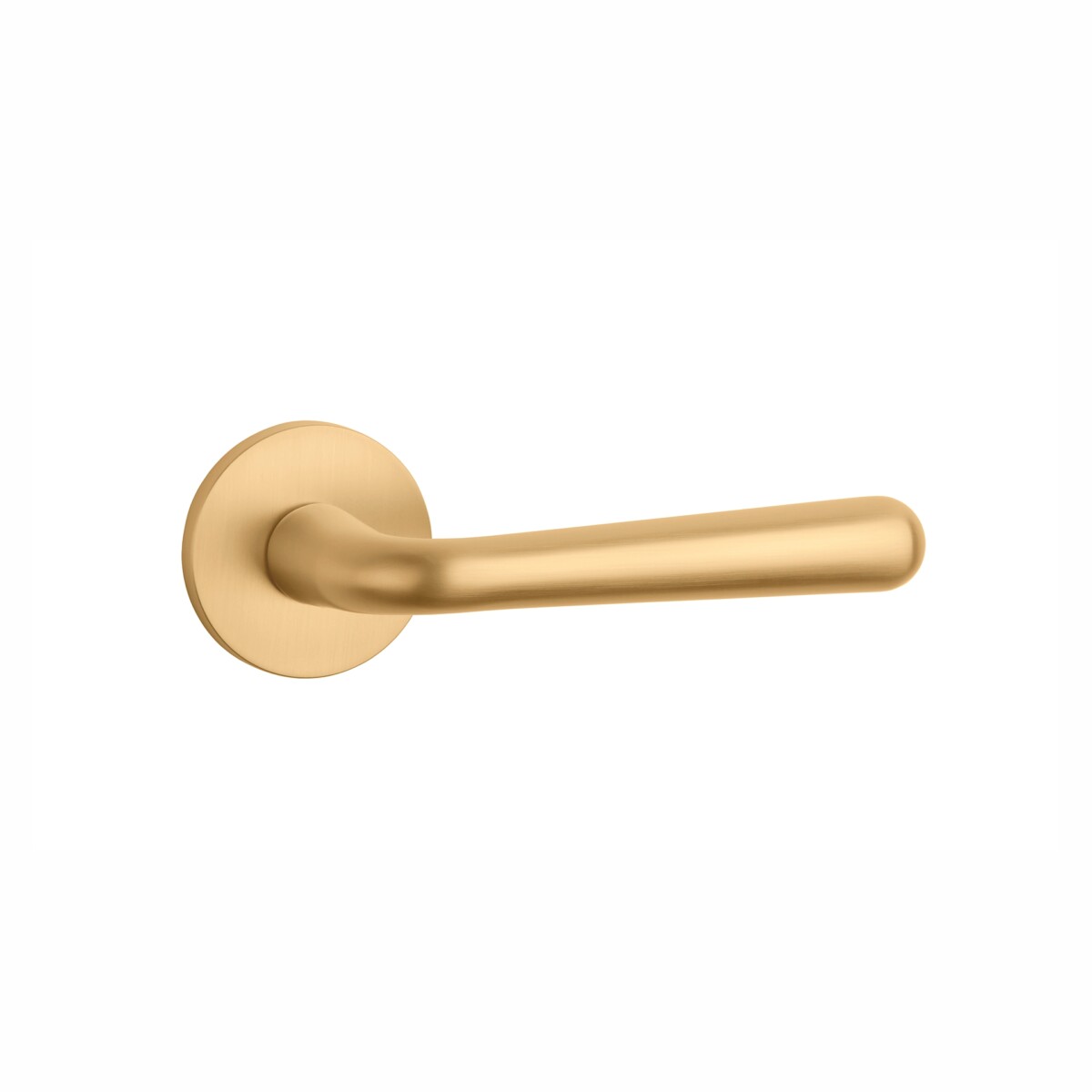 Klamka APRILE IRGA ROZETA R SLIM 7MM GOLD SATIN - złoty matowy