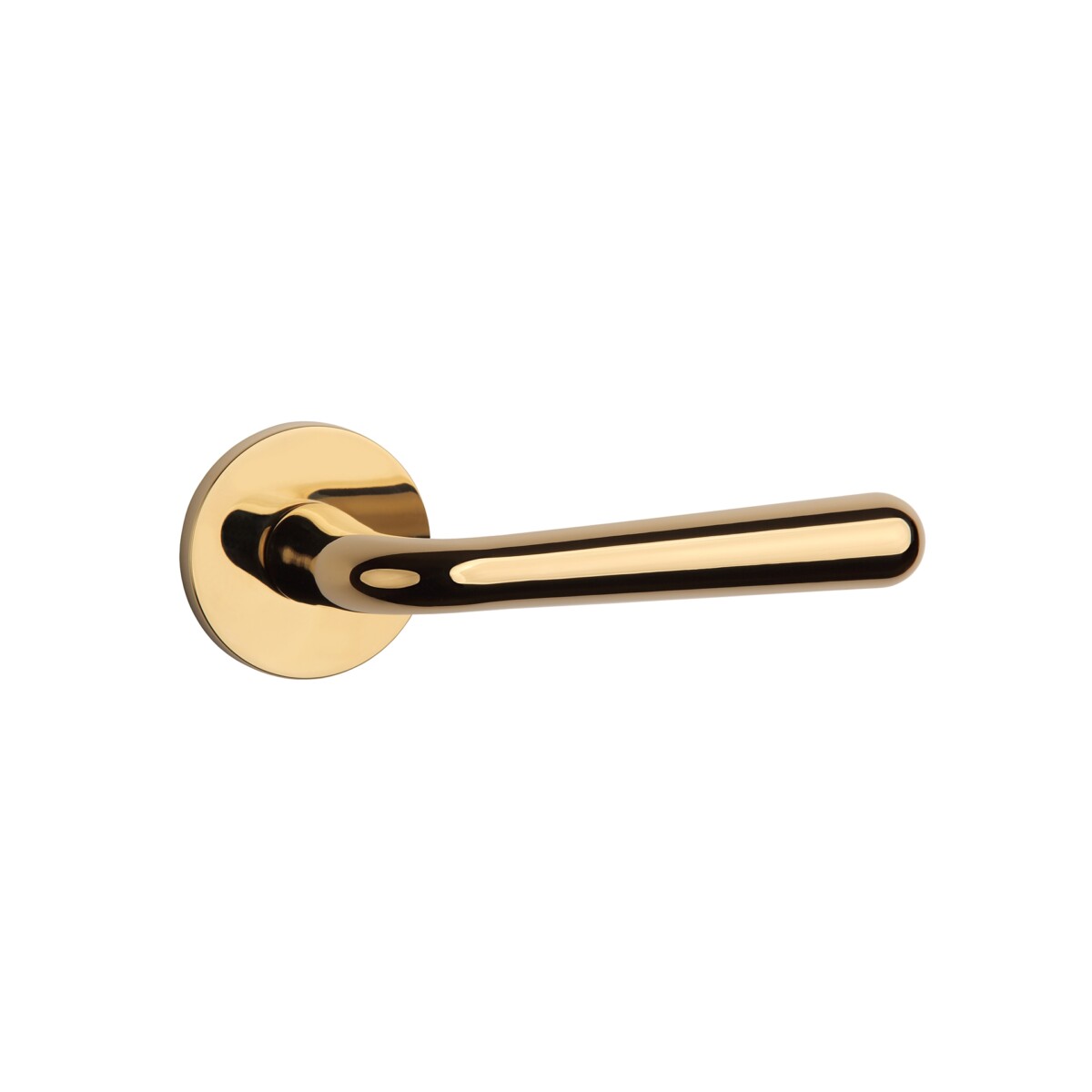 Klamka APRILE IRGA ROZETA R SLIM 7MM GOLD PVD - złoty polerowany PVD