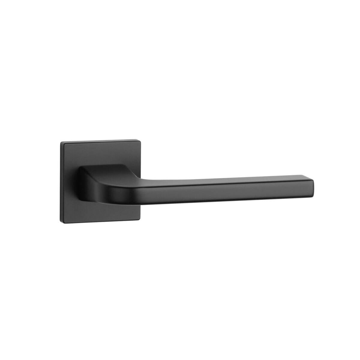 Klamka APRILE ISMENA ROZETA Q SLIM 7MM BK - czarny matowy