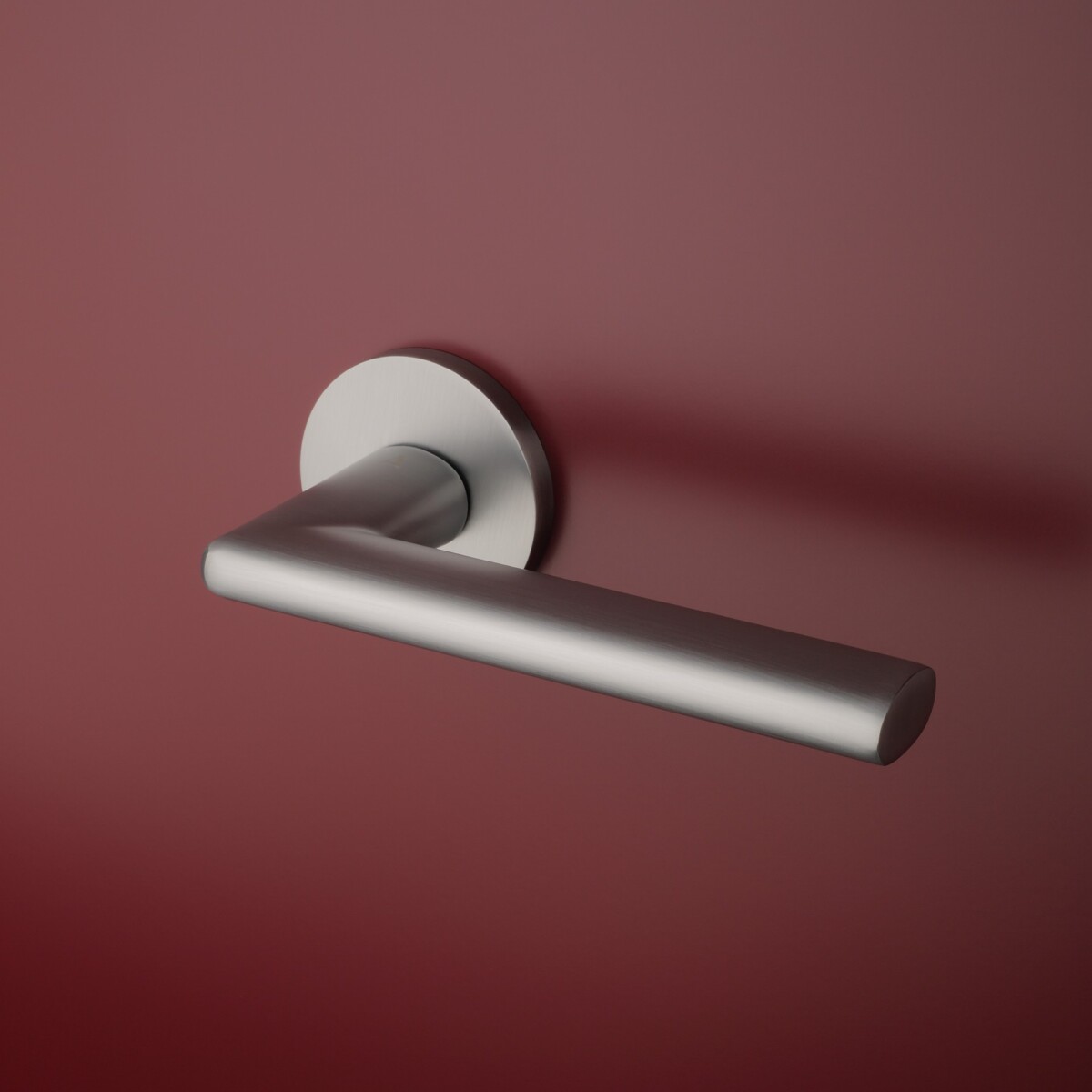 Klamka APRILE KALMIA ROZETA R SLIM 7MM MSC - chrom satynowy