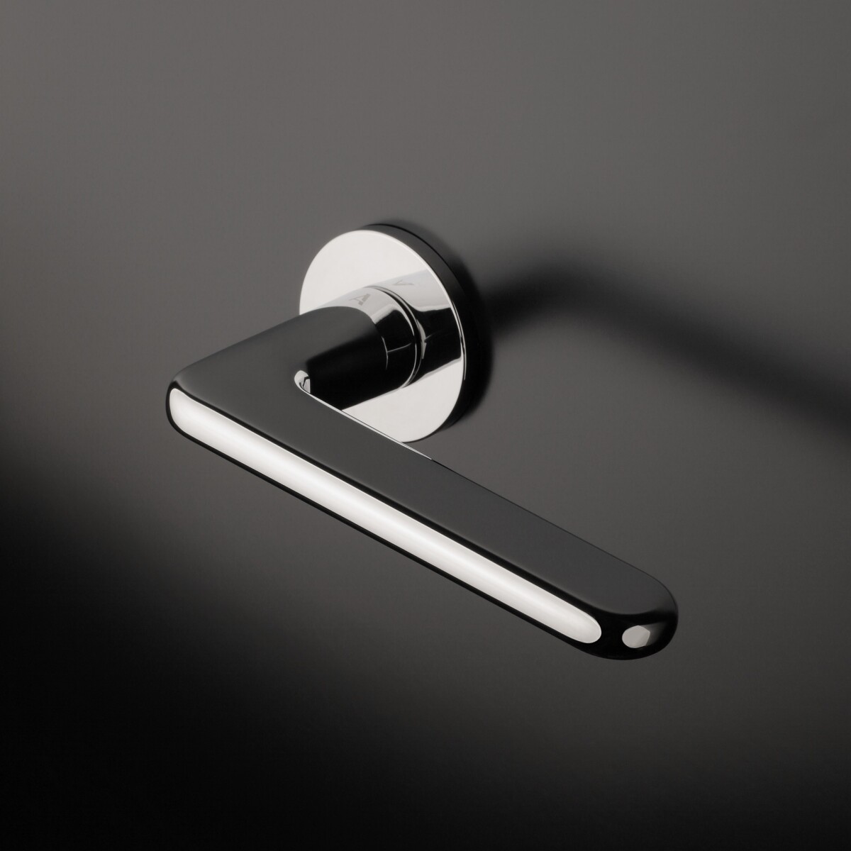 Klamka APRILE LIRA ROZETA R SUPER SLIM 5MM LC - chrom polerowany