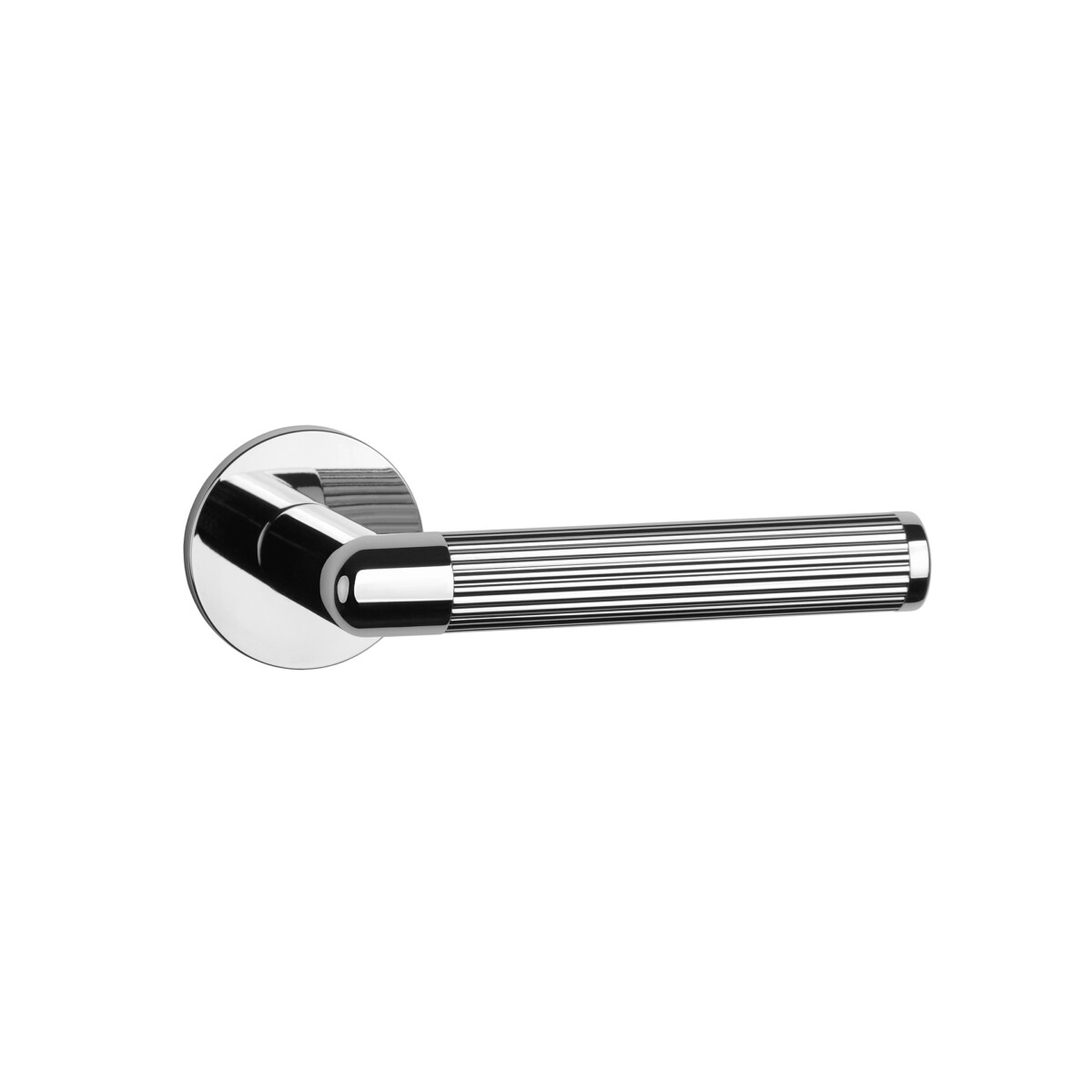 Klamka APRILE LOBELIA ROZETA R SUPER SLIM 5MM LC - chrom polerowany