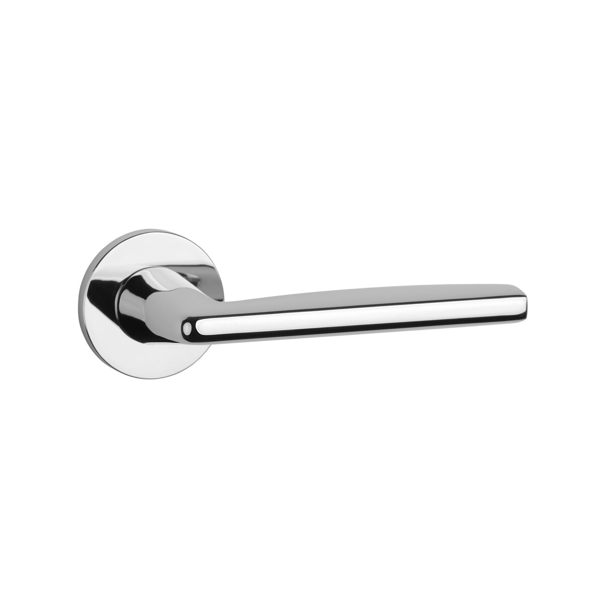 Klamka APRILE LUNA ROZETA R SLIM 7MM CP - chrom polerowany