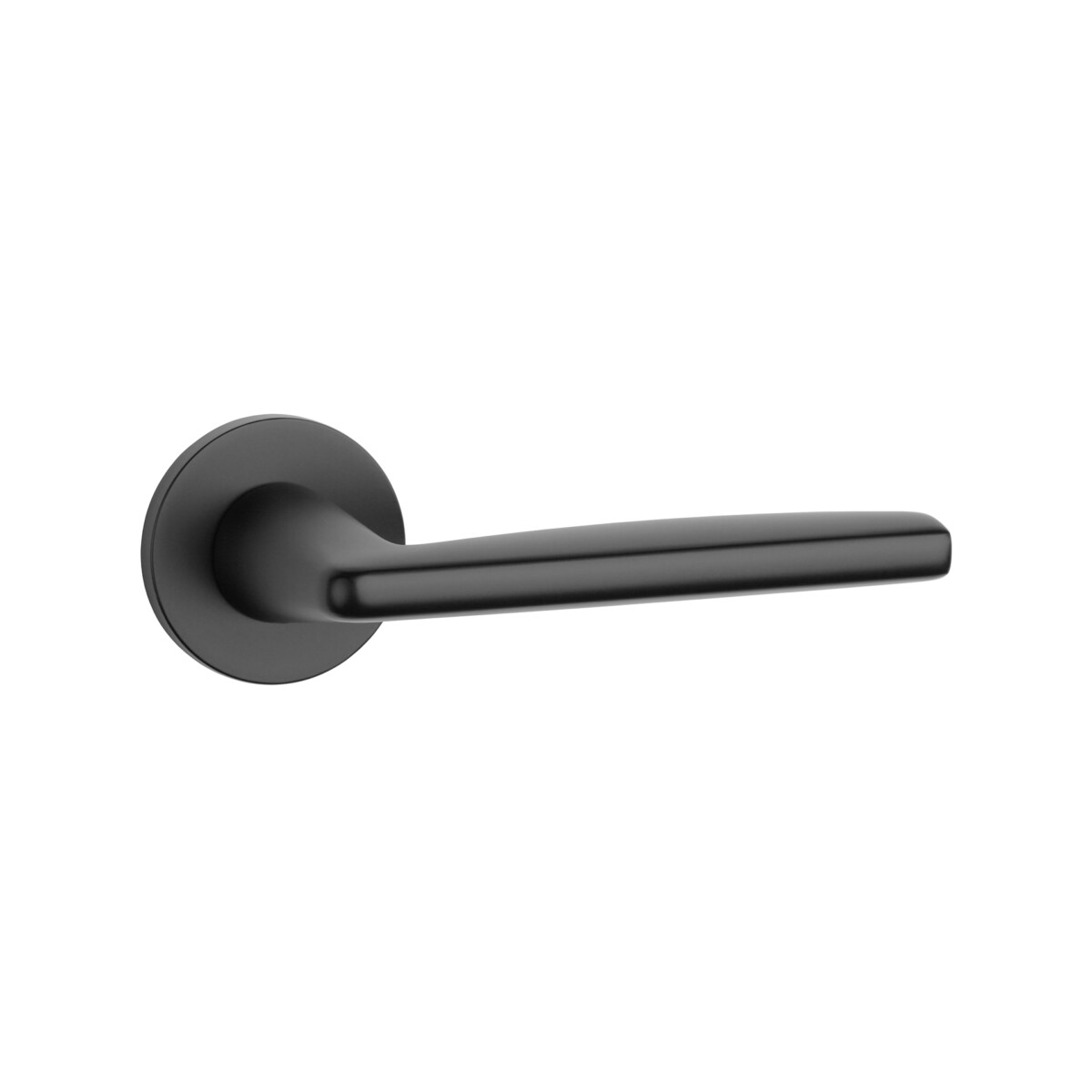 Klamka APRILE LUNA ROZETA R SLIM 7MM BLACK - czarny matowy
