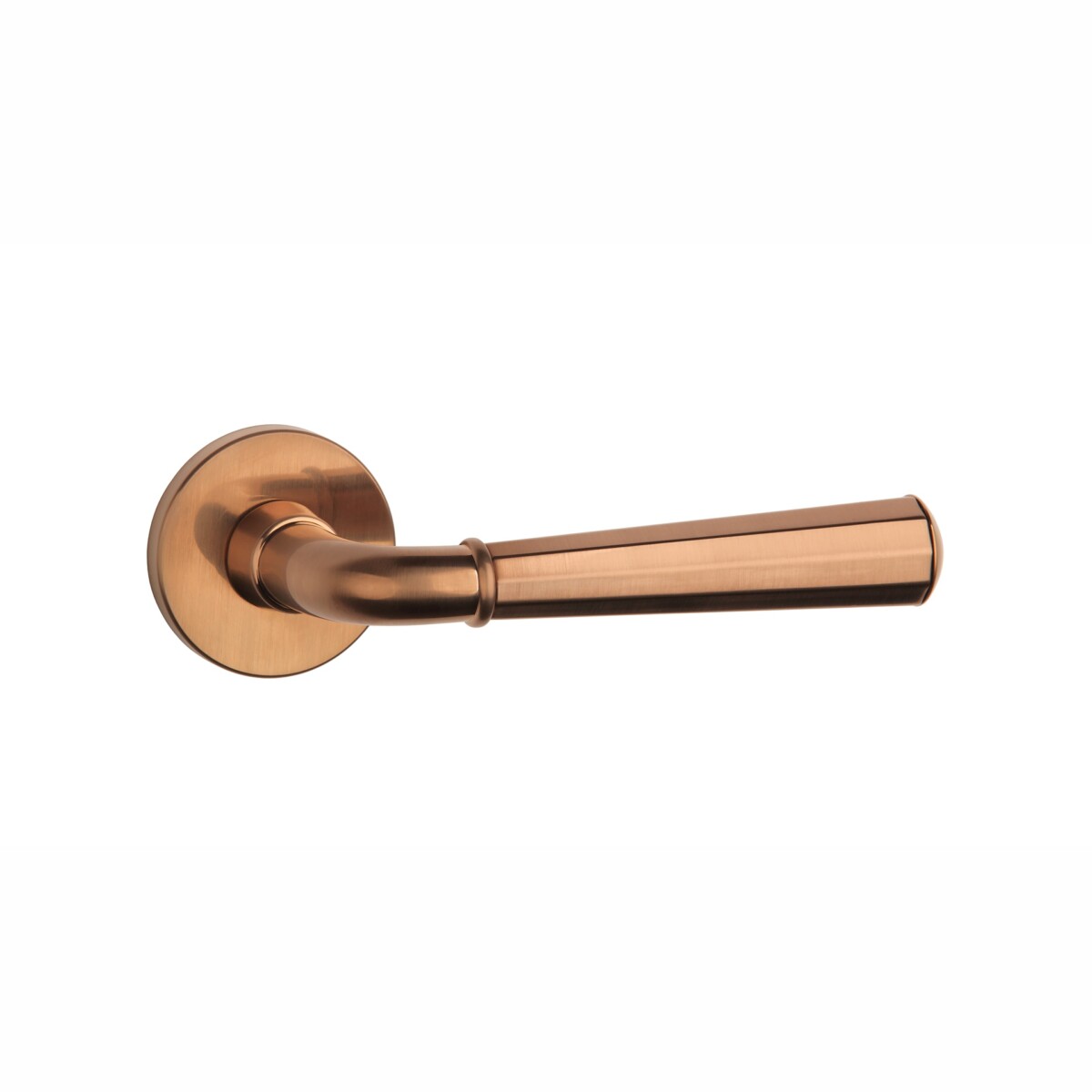 Klamka APRILE MARIGOLD ROZETA R SLIM 7MM PN PVD - miedziany PVD