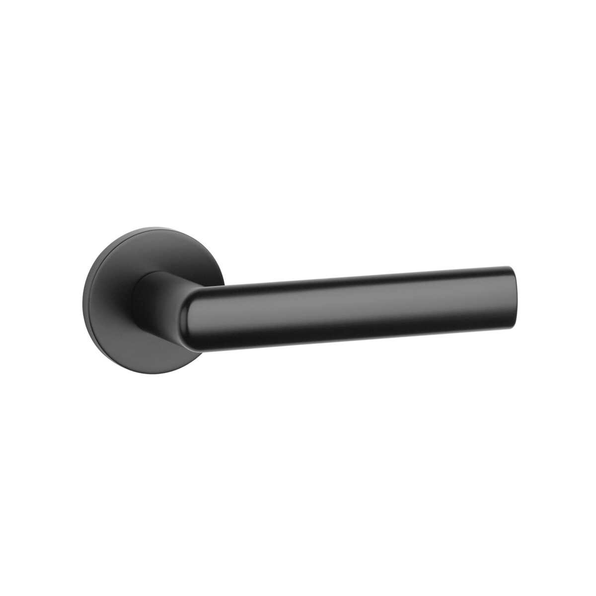 Klamka APRILE SILENA ROZETA R SLIM 7MM BLACK - czarny matowy