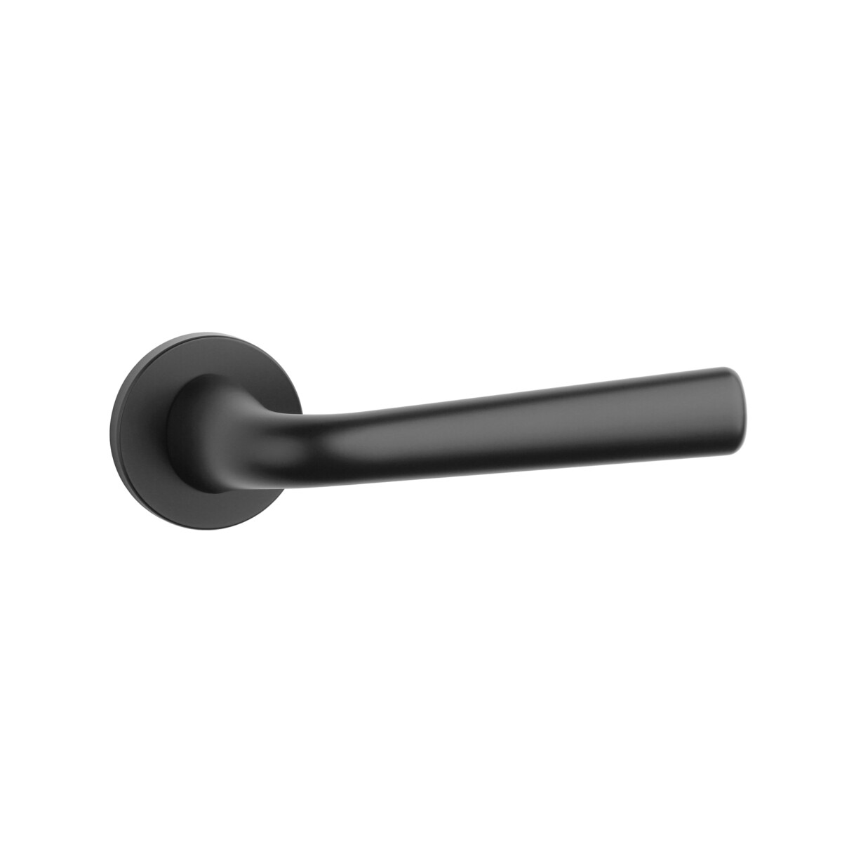 Klamka APRILE TULIPA ROZETA R SLIM 7MM BK - czarny matowy
