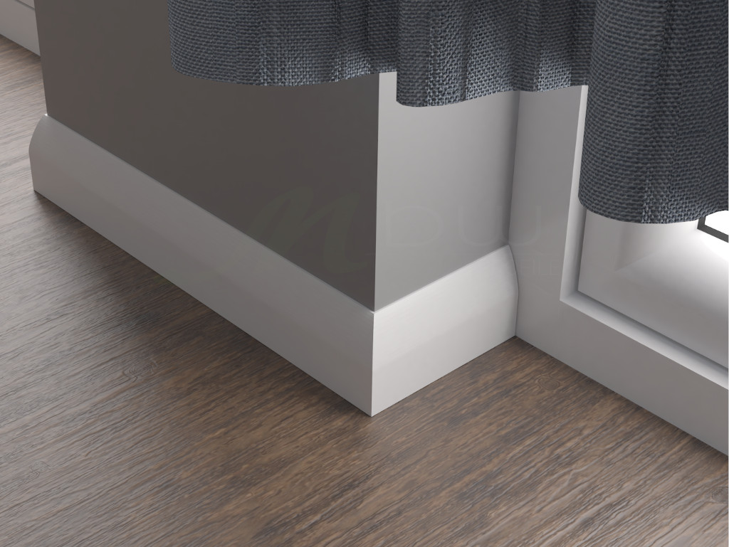 Listwa przypodłogowa L4 white line