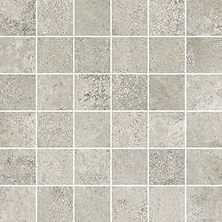 Quenos Light Grey Mosaic Matt Rect