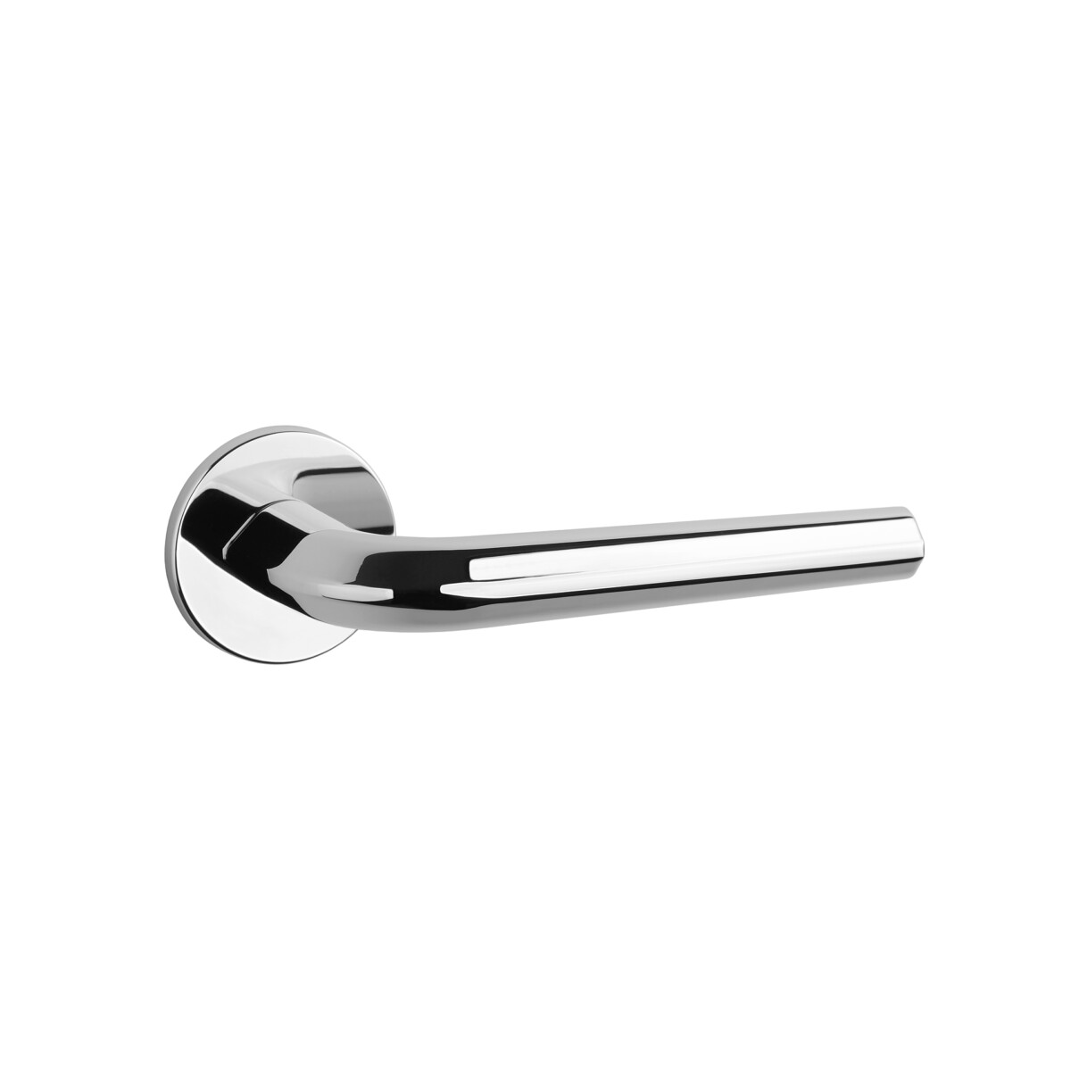 Klamka STILE FLORINA ROZETA R SLIM 7MM LC - chrom polerowany