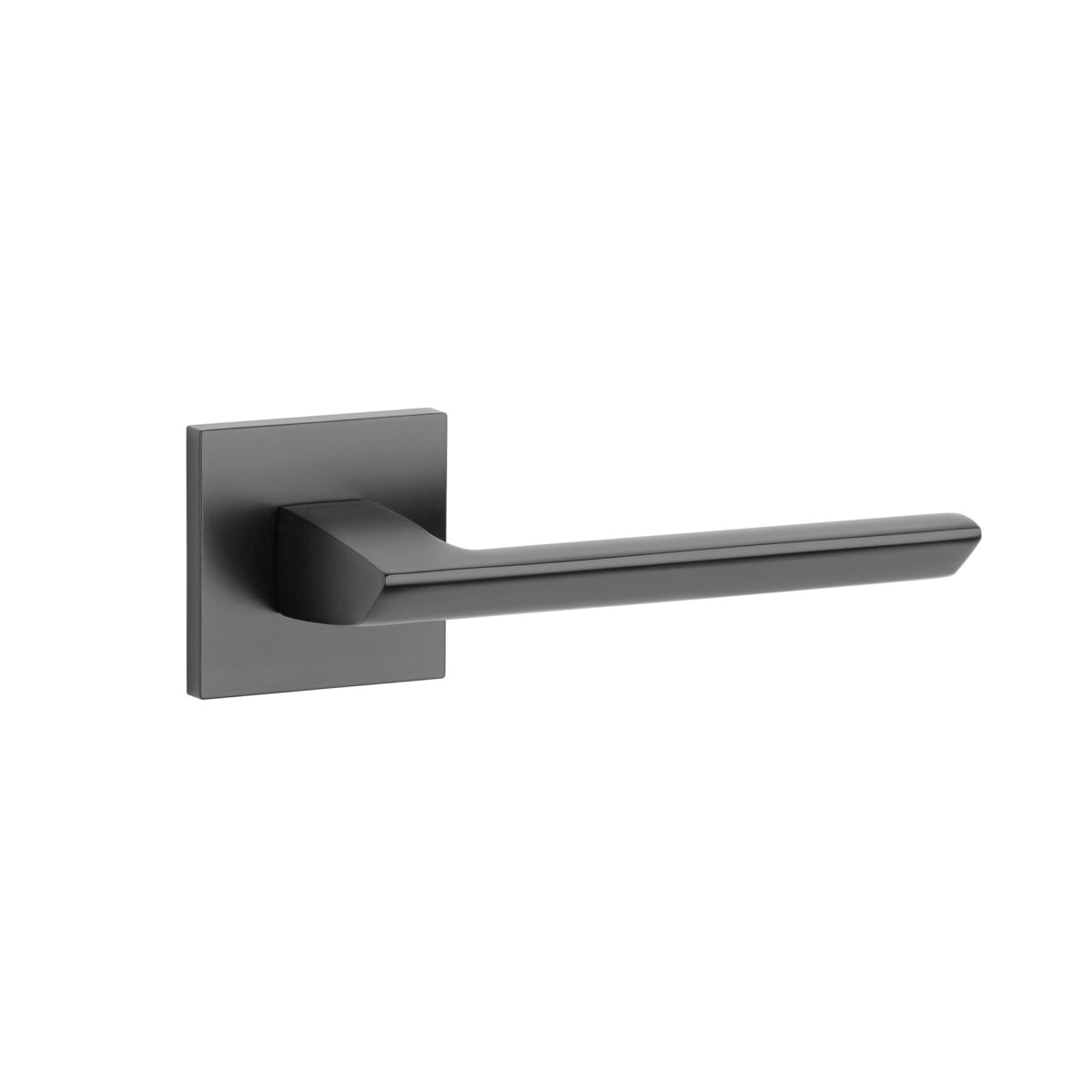 Klamka STILE OGA ROZETA Q SLIM 7MM BLACK - czarny matowy