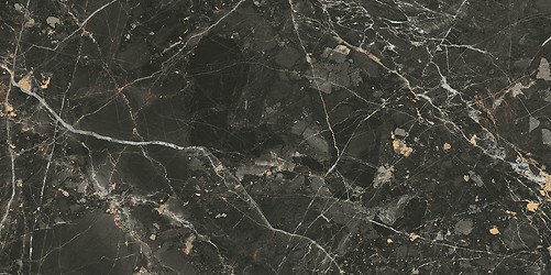Black Gold Polished Rect