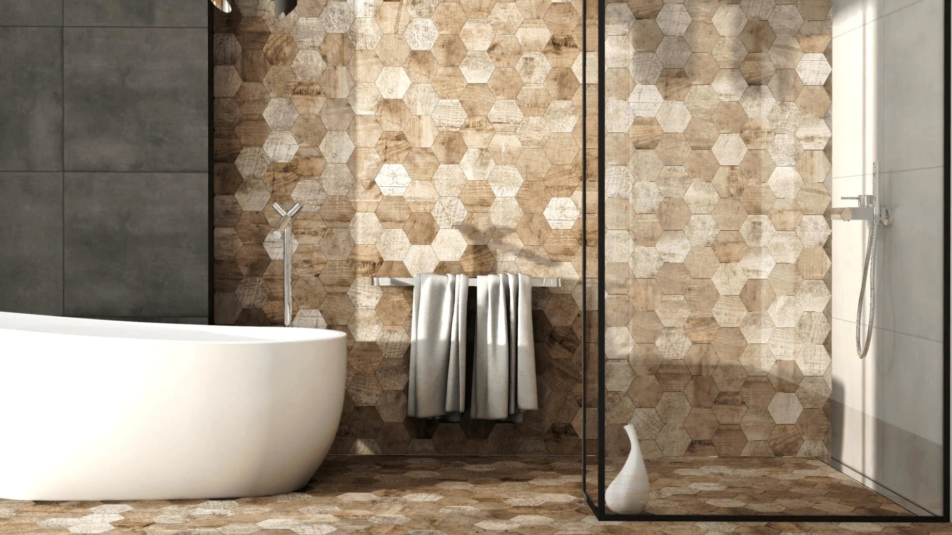 STARGRES Płytki Timber Hexagon Mosaic