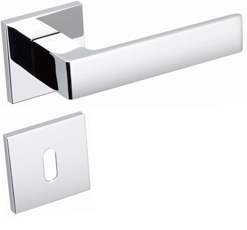 KLAMKA APOLLO FIT KAF 700 ROZETA KWADRAT CHROM - obrazek 2