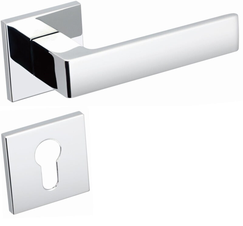 KLAMKA APOLLO FIT KAF 700 ROZETA KWADRAT CHROM - obrazek 3