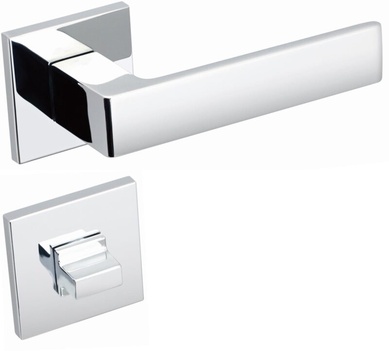 KLAMKA APOLLO FIT KAF 700 ROZETA KWADRAT CHROM - obrazek 4