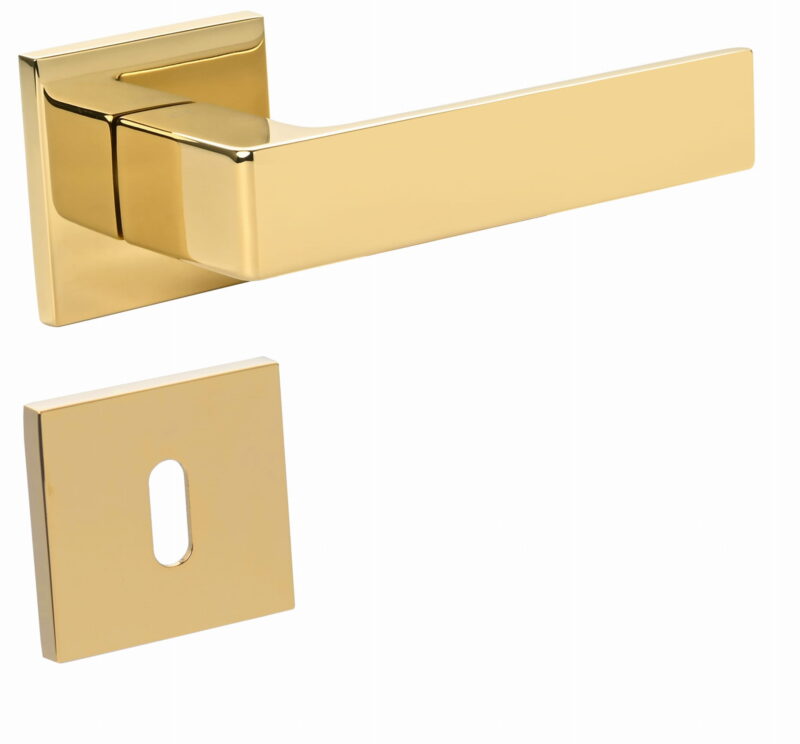 KLAMKA APOLLO FIT KAF G00 ROZETA KW. ZŁOTY - obrazek 2