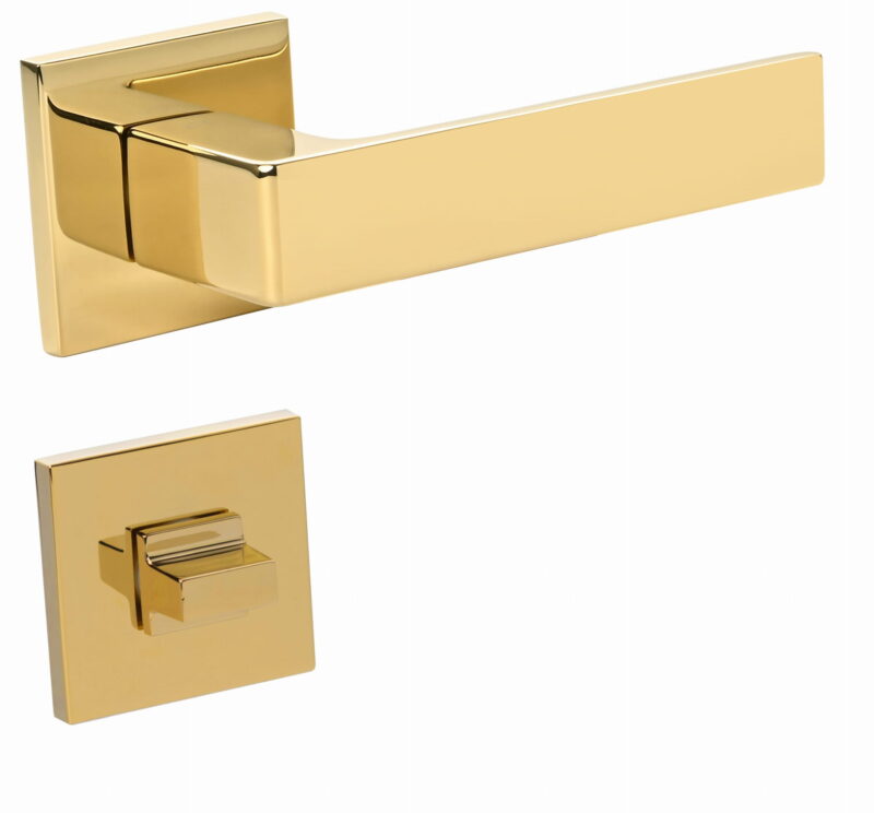 KLAMKA APOLLO FIT KAF G00 ROZETA KW. ZŁOTY - obrazek 3