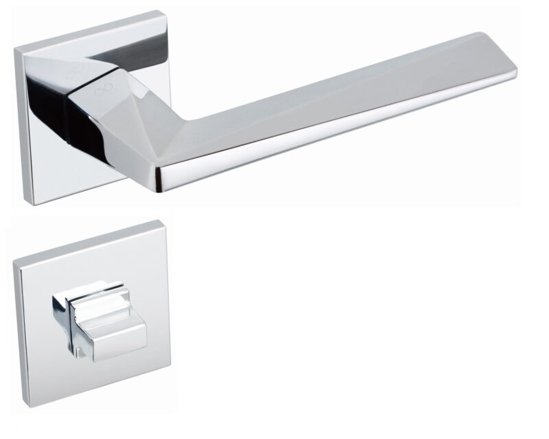 KLAMKA DIAMOND FIT KDF 700 ROZETA KWADRAT CHROM - obrazek 3