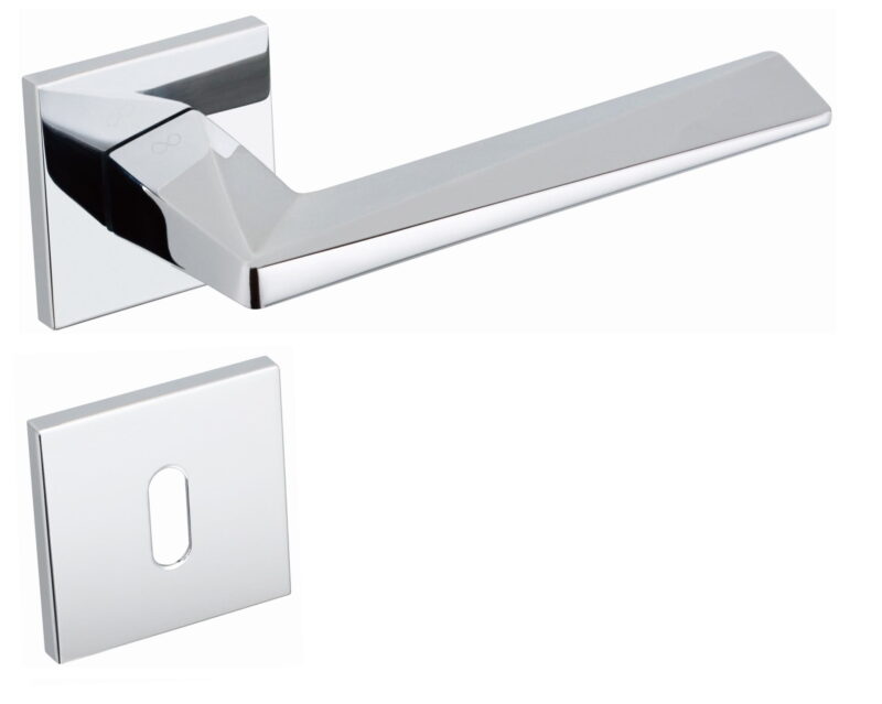 KLAMKA DIAMOND FIT KDF 700 ROZETA KWADRAT CHROM - obrazek 4