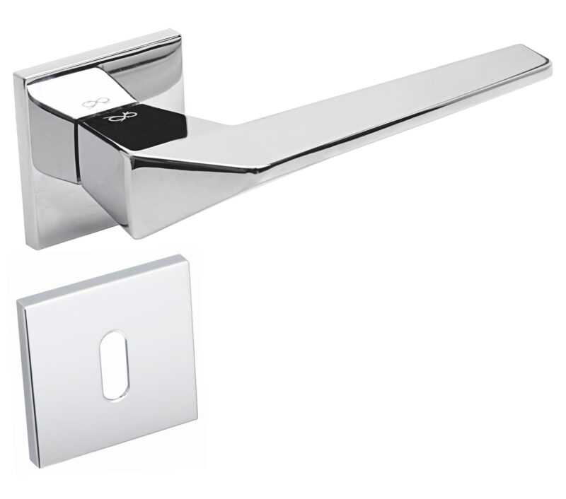 KLAMKA ICE FIT KCE 700 ROZETA KWADRAT CHROM - obrazek 3