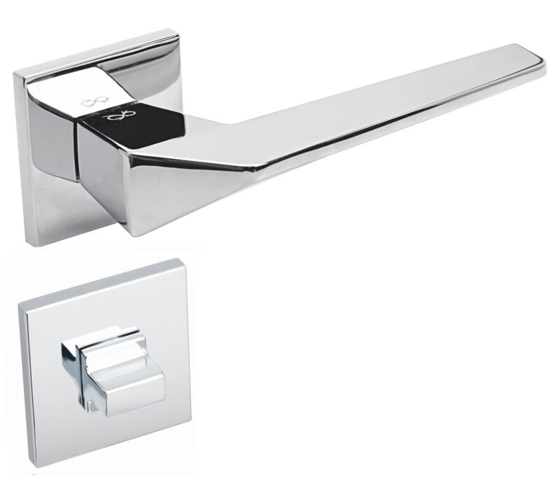 KLAMKA ICE FIT KCE 700 ROZETA KWADRAT CHROM - obrazek 4