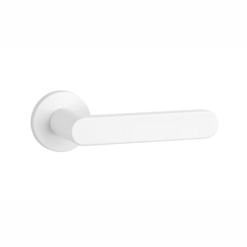 Klamka APRILE ALORA ROZETA R SLIM 7MM WH - biały matowy - obrazek 2