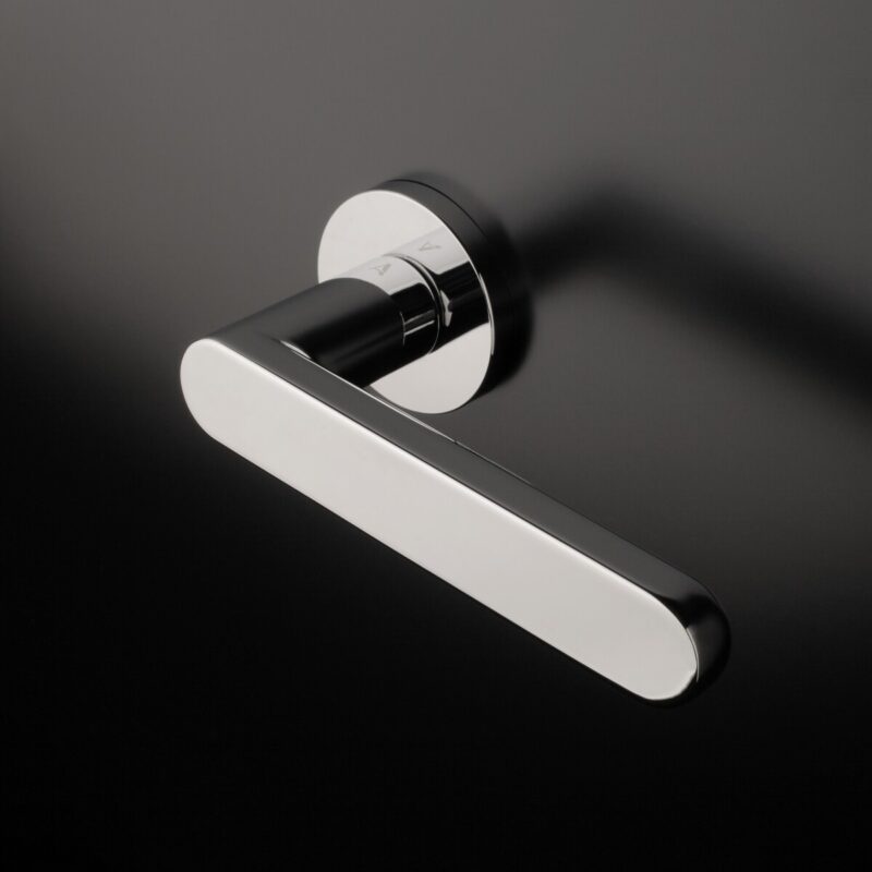 Klamka APRILE ALORA ROZETA R SLIM 7MM LC - chrom polerowany - obrazek 3