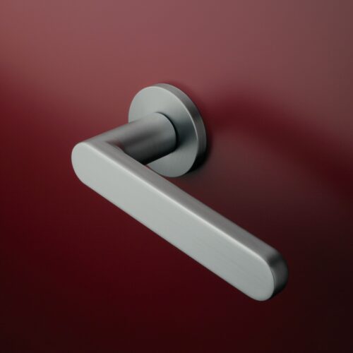 Klamka APRILE ALORA ROZETA R SLIM 7MM SC - chrom satynowy