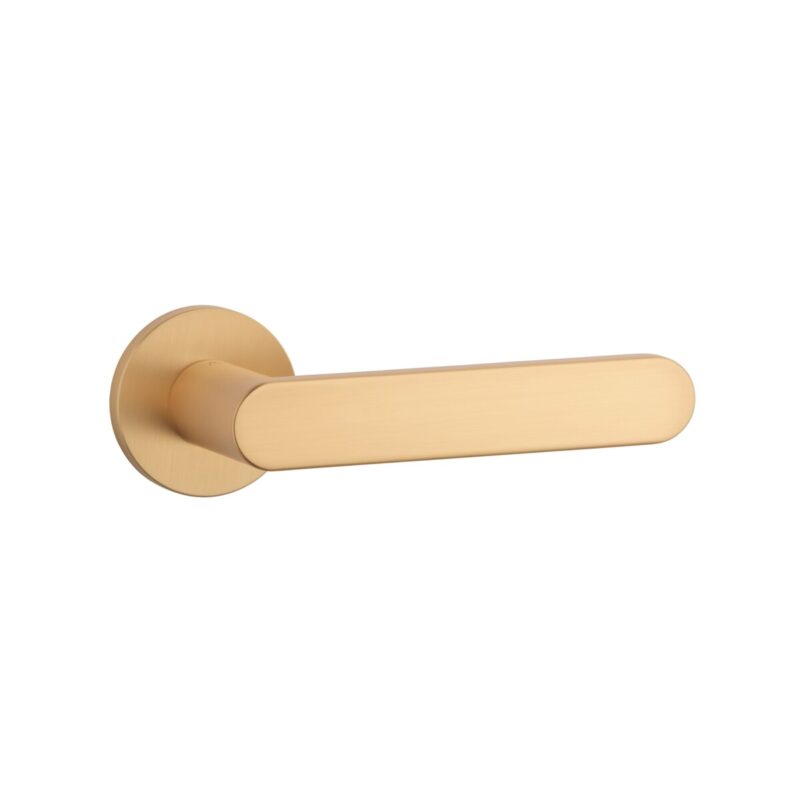 Klamka APRILE ALORA ROZETA R SLIM 7MM KG - złoty matowy - obrazek 3