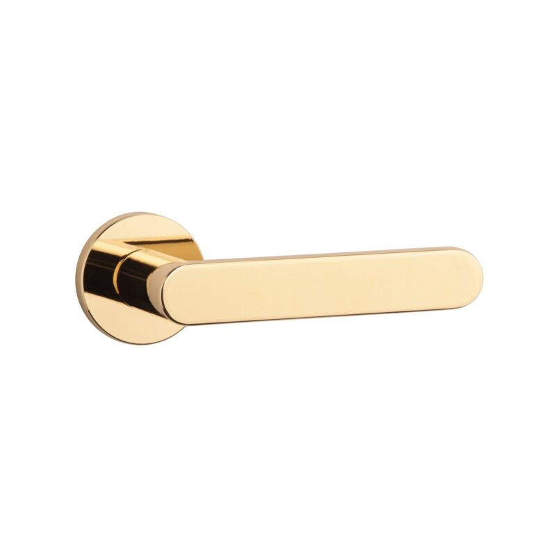 Klamka APRILE ALORA ROZETA R SLIM 7MM LG - złoty polerowany - obrazek 3
