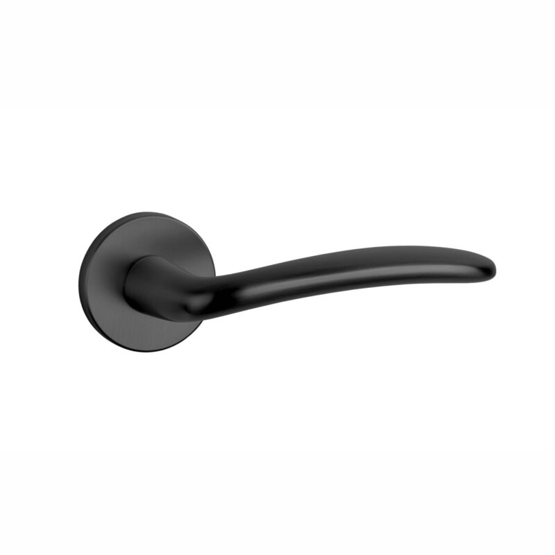 Klamka APRILE AMBROSIA ROZETA R SLIM 7MM BK - czarny matowy - obrazek 3