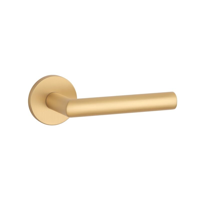 Klamka APRILE ARABIS ROZETA R SLIM 7MM GOLD SATIN - złoty matowy - obrazek 3