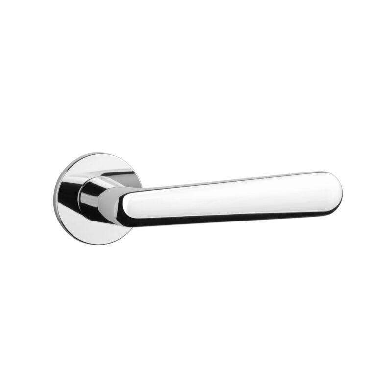 Klamka APRILE ARIA ROZETA R SUPER SLIM 5MM LC - chrom polerowany - obrazek 3