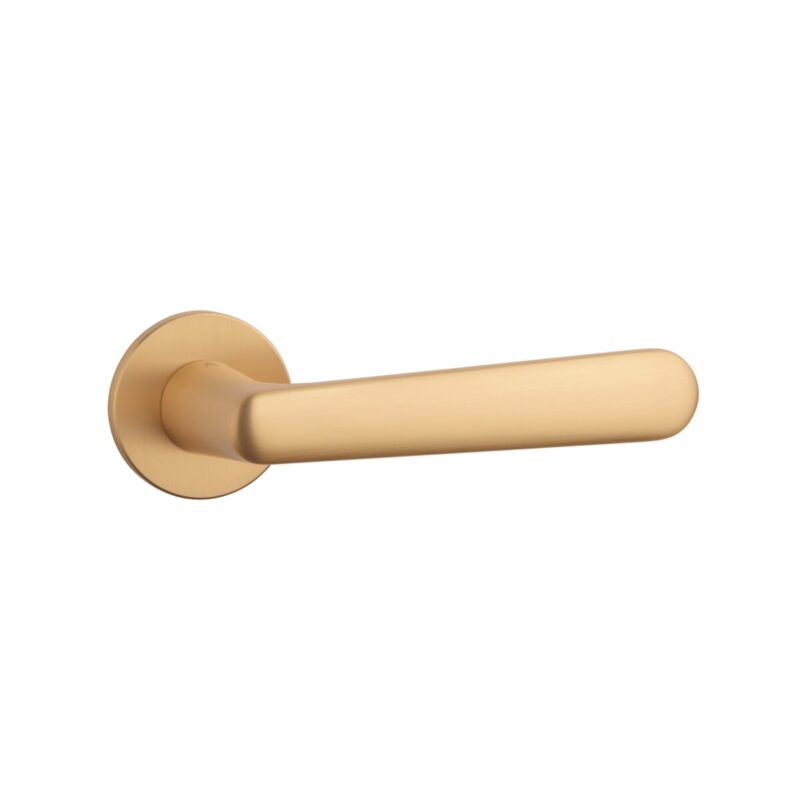 Klamka APRILE ARIA ROZETA R SUPER SLIM 5MM KG - złoty matowy - obrazek 2