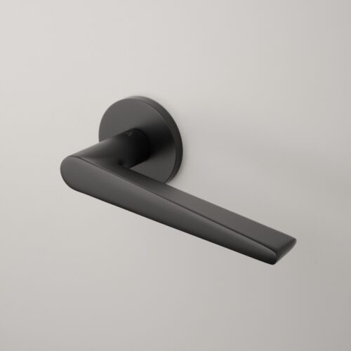 Klamka APRILE ARNICA ROZETA R SLIM 7MM BLACK - czarny matowy
